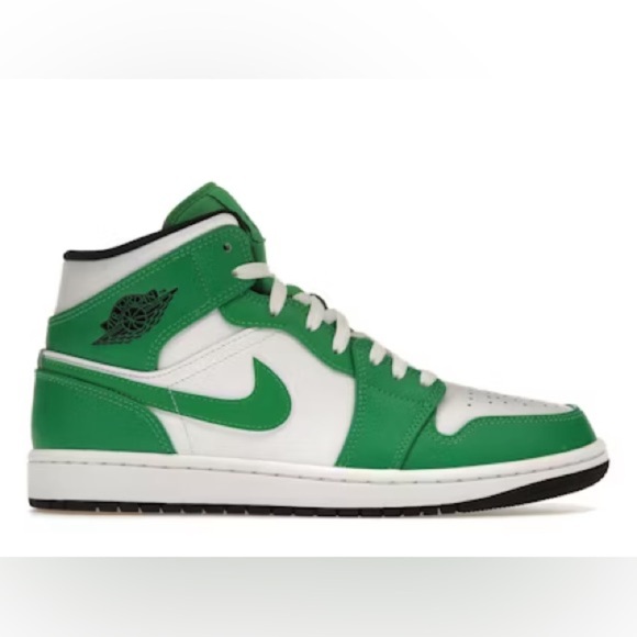 Nike Kids Green and White High-Top Sneakers - Picture 1 of 4